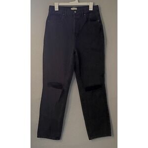 PacSun Dad Jean Distressed Women's Size 30 Black‎ Denim Jeans